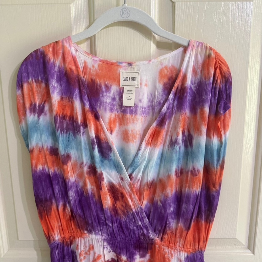 Tie-Dye Maxi Dress/Cover Up